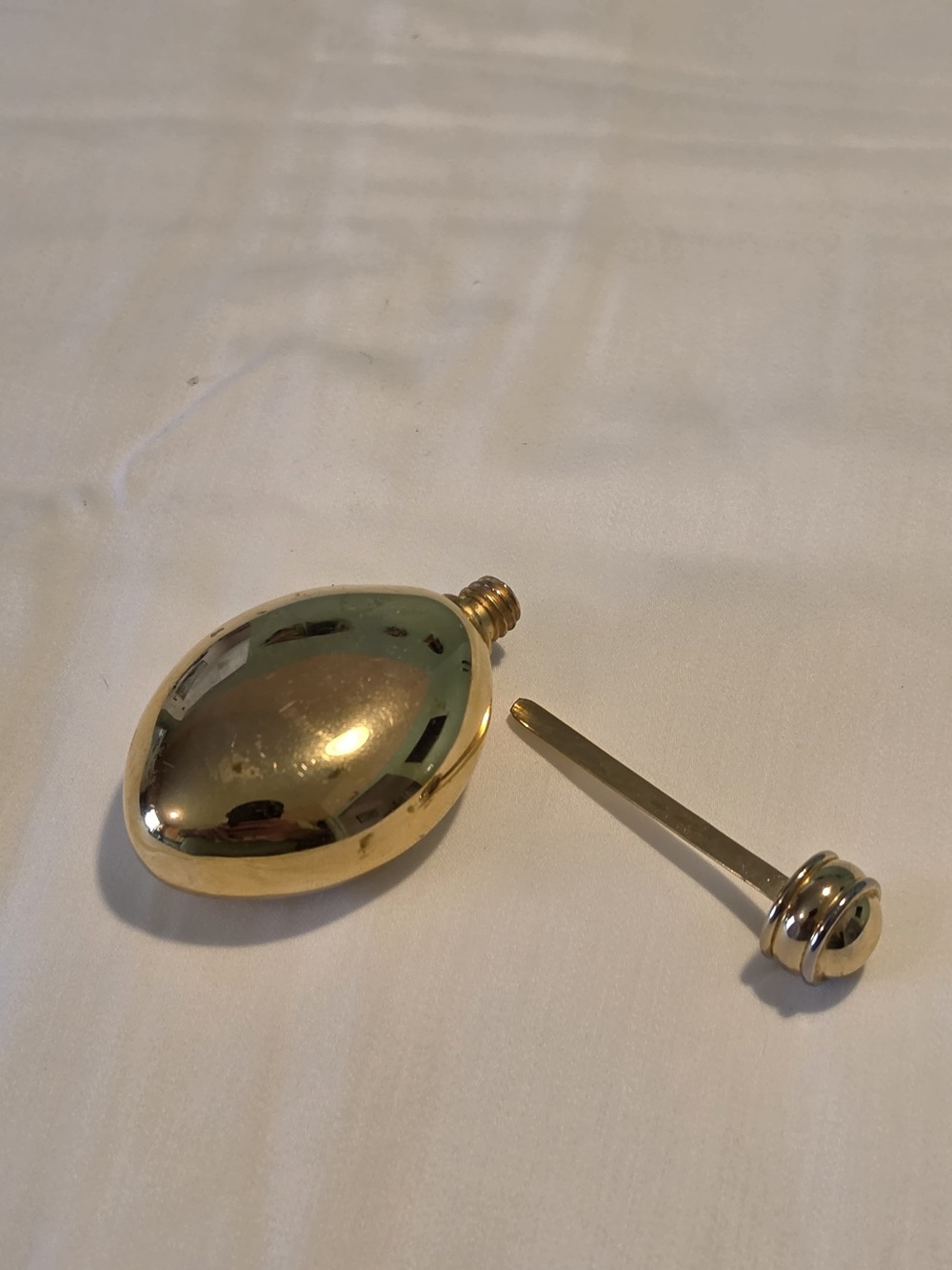 Gold-Tone perfume Oval Flask